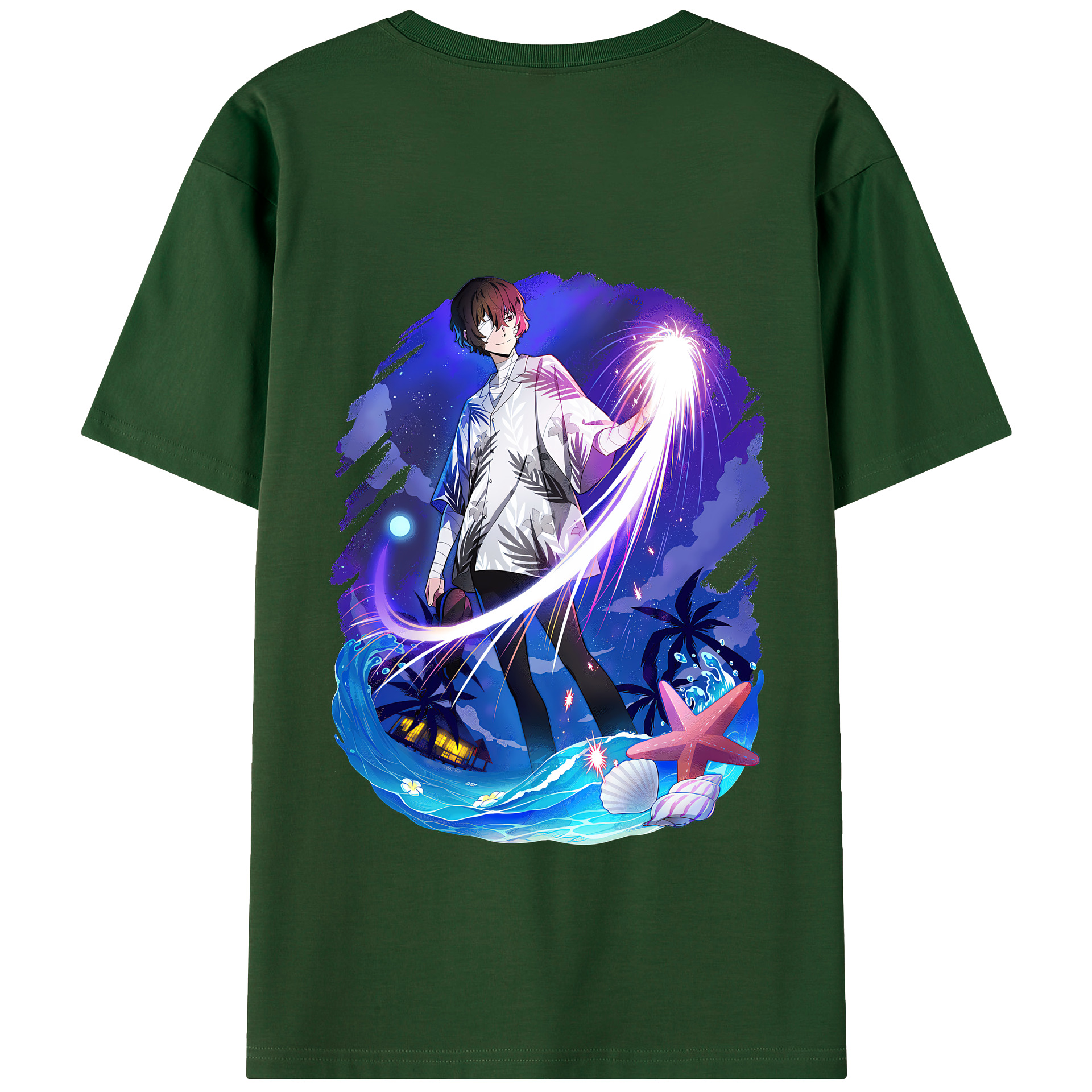 （画像用） 文豪ストレイドッグス Bungo Stray Dogs 綿100％半袖Tシャツ（背面プリント）